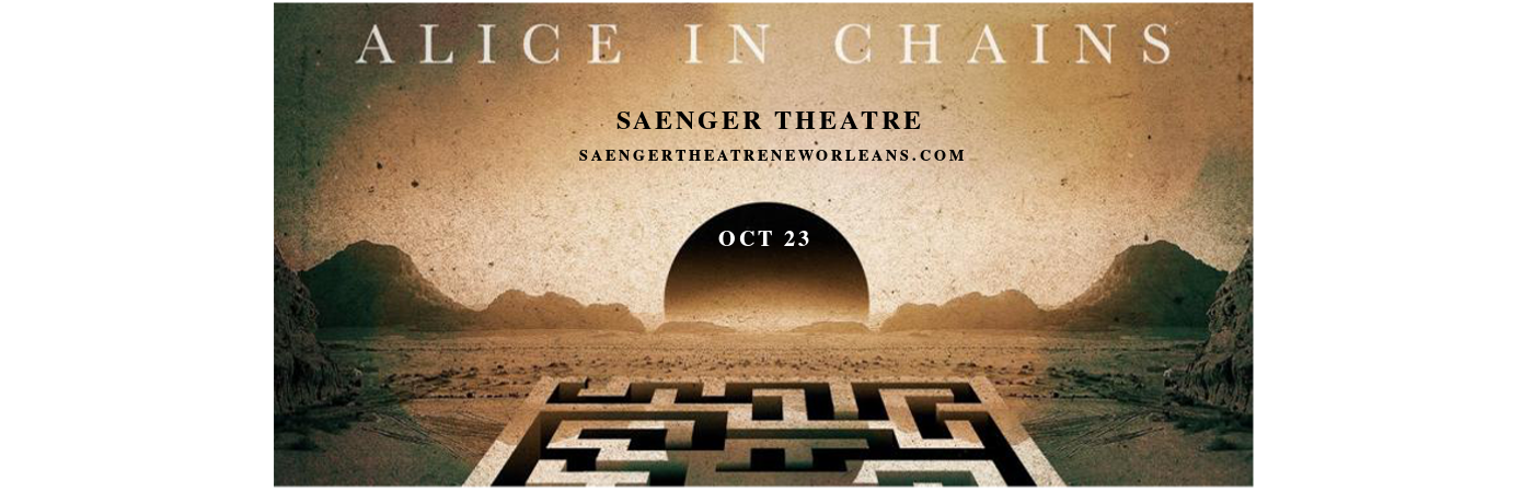 Alice In Chains at Saeger Theatre - New Orleans