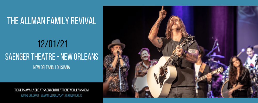 The Allman Family Revival at Saenger Theatre - New Orleans