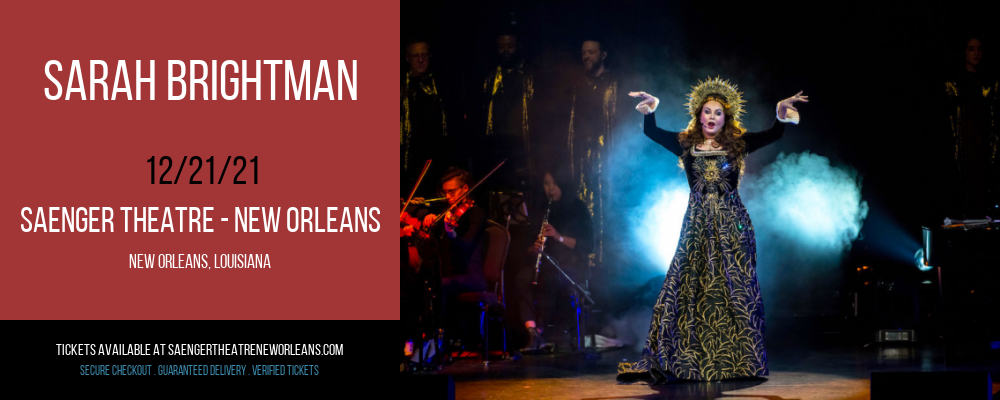 Sarah Brightman at Saenger Theatre - New Orleans