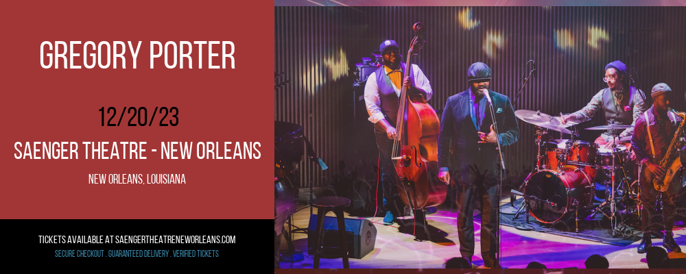 Gregory Porter at Saenger Theatre