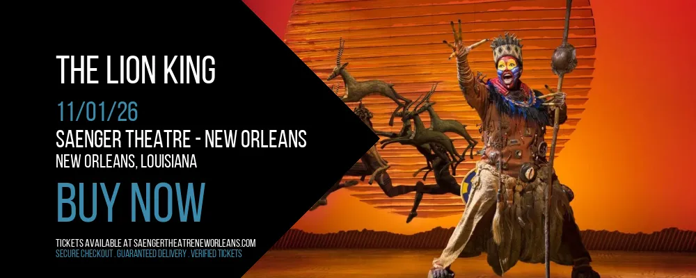The Lion King at Saenger Theatre